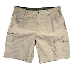 Orvis Men’s Tan Tech Cargo Shorts Hiking Outdoor Lightweight Size 34‎